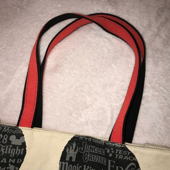 Walt Disney World Canvas Tote Bag Mickey Mouse - Picture 3 of 13